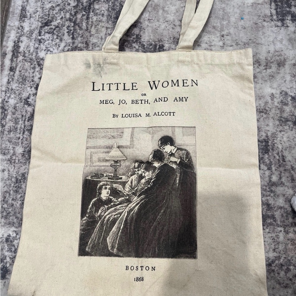 Little Women Canvas Tote Bag - Cream